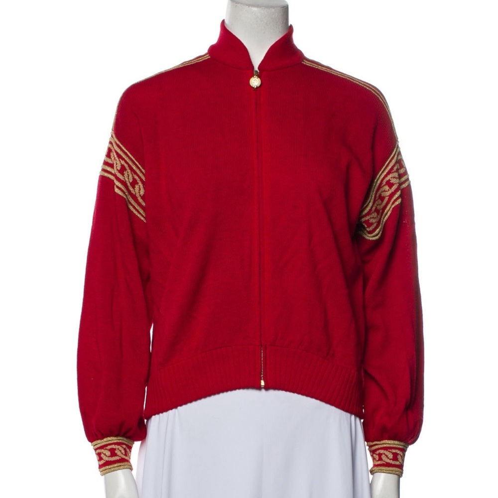 ST. john red bomber jacket